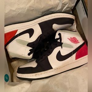 Air Jordan 1 Mid SE white/red/black men’s 8